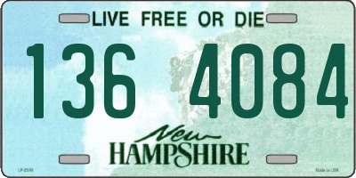 NH license plate 1364084