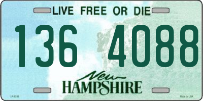 NH license plate 1364088