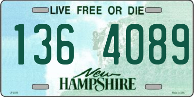 NH license plate 1364089