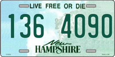 NH license plate 1364090