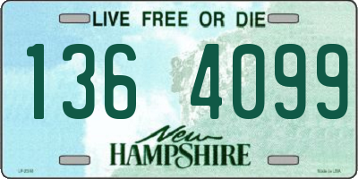 NH license plate 1364099