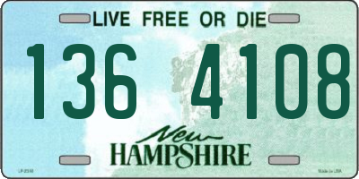 NH license plate 1364108