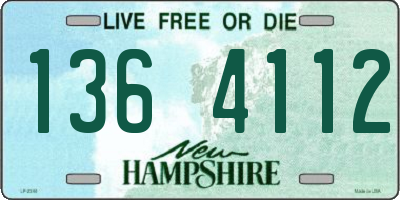 NH license plate 1364112