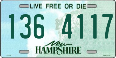 NH license plate 1364117
