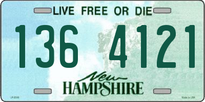NH license plate 1364121