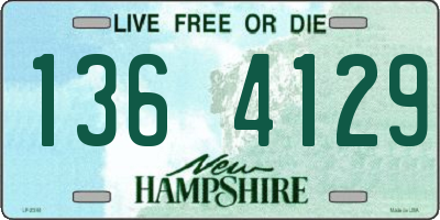 NH license plate 1364129