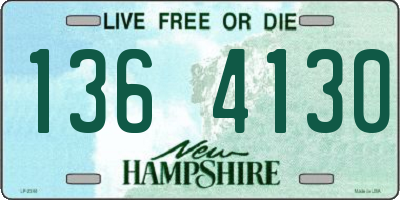 NH license plate 1364130