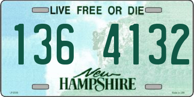 NH license plate 1364132