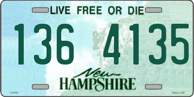 NH license plate 1364135