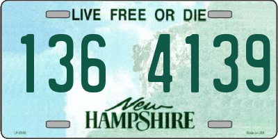 NH license plate 1364139