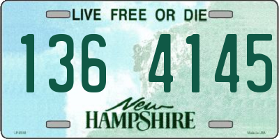 NH license plate 1364145