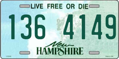 NH license plate 1364149