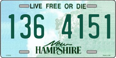 NH license plate 1364151