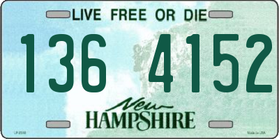 NH license plate 1364152