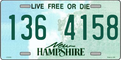 NH license plate 1364158