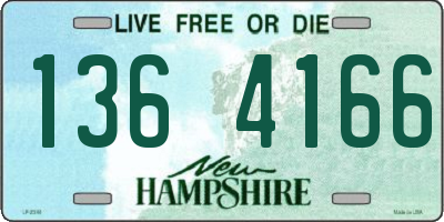 NH license plate 1364166