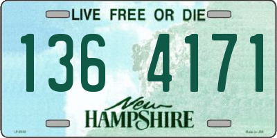 NH license plate 1364171
