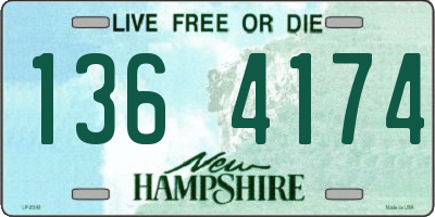 NH license plate 1364174