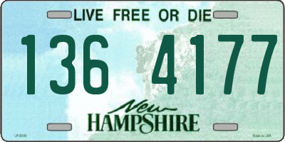NH license plate 1364177