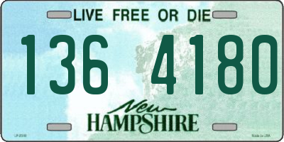 NH license plate 1364180