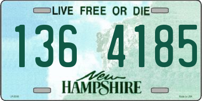 NH license plate 1364185