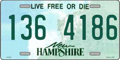 NH license plate 1364186