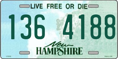 NH license plate 1364188