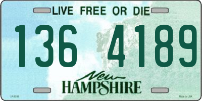 NH license plate 1364189