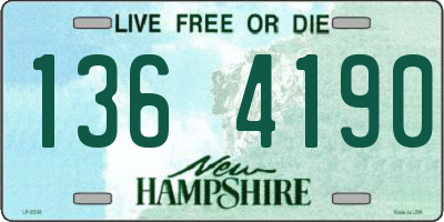 NH license plate 1364190