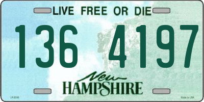 NH license plate 1364197