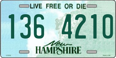 NH license plate 1364210