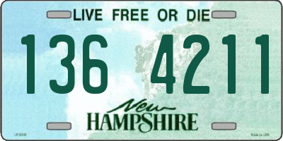 NH license plate 1364211