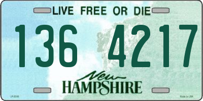 NH license plate 1364217