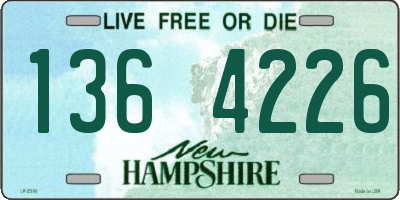 NH license plate 1364226