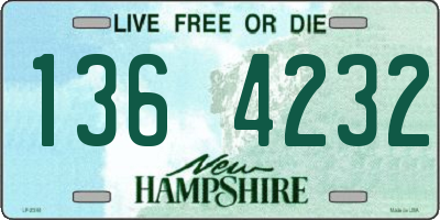 NH license plate 1364232