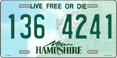NH license plate 1364241
