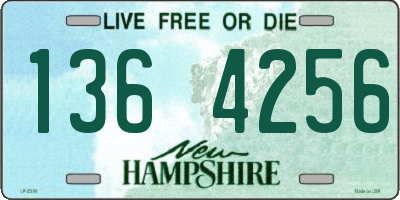 NH license plate 1364256