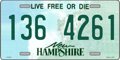 NH license plate 1364261