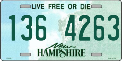 NH license plate 1364263
