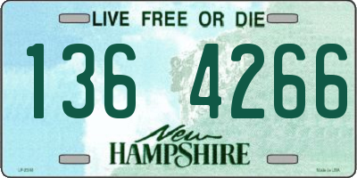 NH license plate 1364266