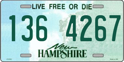 NH license plate 1364267