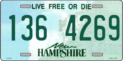 NH license plate 1364269