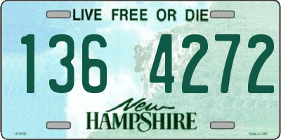 NH license plate 1364272