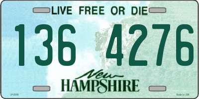 NH license plate 1364276