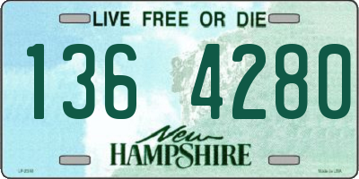 NH license plate 1364280