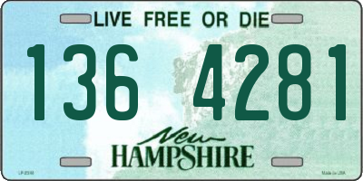 NH license plate 1364281