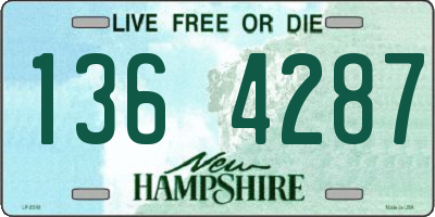 NH license plate 1364287
