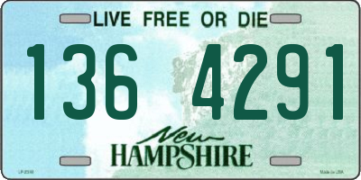 NH license plate 1364291
