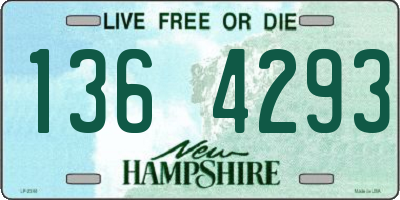 NH license plate 1364293