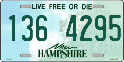 NH license plate 1364295